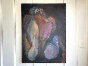 Female Form Entitled Back Quickie, Oil On Canvas