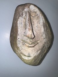 Decorative Carved Face In Stone