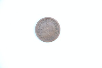 R & W Jenkinson Alleghany Pa Tobacco Dealers Token