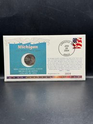 2004 Commemorative Cover Michigan Quarter