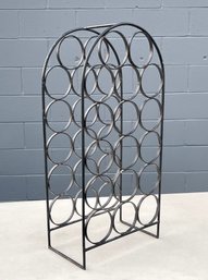 Mid Century Arthur Umanoff 17-Bottle Iron Wine Rack