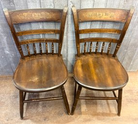 Pair Of Nice Hitchcock Chairs