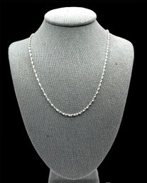 Gorgeous Italian Sterling Silver Sparkly Twisted Chain