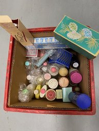 Mystery Milk Crate Of Vintage Avon Soaps, Lotions, And Potions