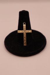 14K Yellow Gold Cross Pendant (.75 Grams)