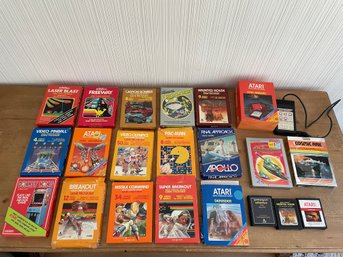 Lot Of 21 Atari 2600 Games Complete Most In Boxes