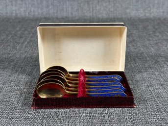 Vintage Tea Spoon Set In Original Box