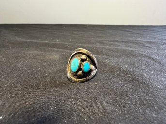 Unmarked Ring With Stones Size 8?, .21 Toz