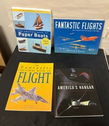 Americas Hangar, The Fantastic Cutaway Book Of Flight, The Amazing Book Of Paper Boats. CVR/B2