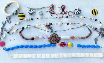 A Collection Of Vintage Ladies' Costume Jewelry