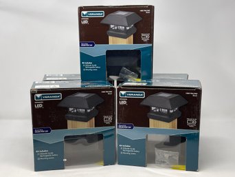 Veranda Solar Post Cap Lights - Set Of 5