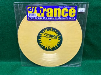 DJ Trance. Run From The Sun On 1995 Sm:)e Communications Records. Limited Edition 10' Yellow Vinyl.