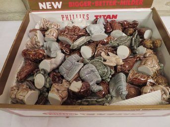 Titan Phillies Cigar Box With Wade Figurines 2 Of 3