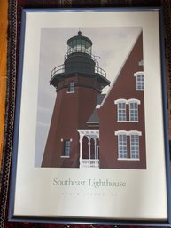 Southeast Lighthouse Print  - Block Island