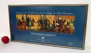 1976 Centennial Poughkeepsie Savings Bank Limited Edition Print - NY Delegates Ratifying The Constitution