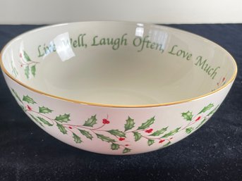 Lenox Holiday Sentiment Bowl