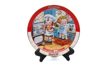 1994 Campbell's Kids Broccoli Cheese Soup Limited Edition Plate #A8857