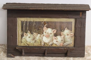 The Prize Piggies Wood Frame.