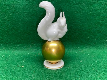 Antique Porcelain Squirrel Figurine By Rosenthal Germany. 3 9/16' Tall. Yes Shipping.