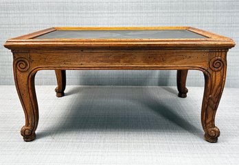 A Vintage Henredon Coffee Table With Soapstone Top