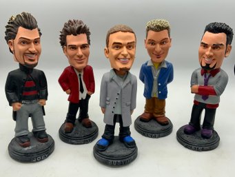 5 NSYNC Bobble Heads ~ Complete Set ~  2001