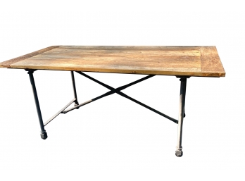 Restoration Hardware Reclaimed Wood & Iron Table