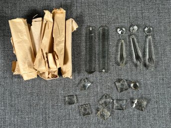 An Assortment Of Cut Crystal Pendants
