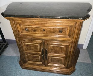 Beautiful American Of Martindale Buffet Table With Marble Top