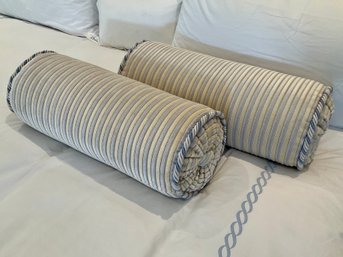 Pair Of Custom Bolster Pillows