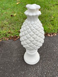 White Porcelain Pineapple Garden Ornament