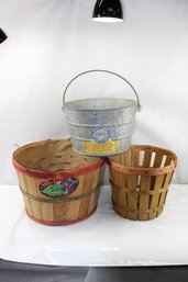 Bucket And Basket Lot