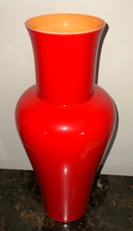 Tall Gorgeous Asian Glass Vase