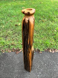Rustic 25' Wooden Candleholder