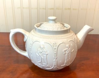 Dudson English Embossed Ceramic Teapot