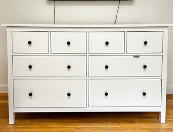 Simple 8 Drawer White Dresser