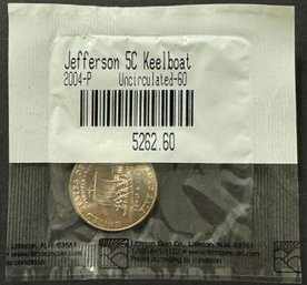 2004-P Jefferson Nickel Keelboat UNC In Littleton Package