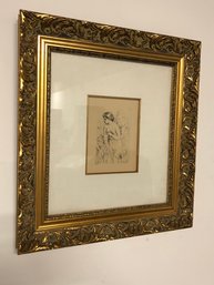 Framed Renoir Sketch Print