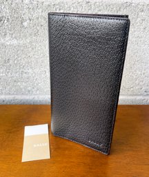 Bally CROBU Black Pigskin Tall Wallet- NOS