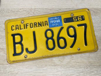 (SET OF 5)VINTAGE CALIFORNIA LICENSE PLATES