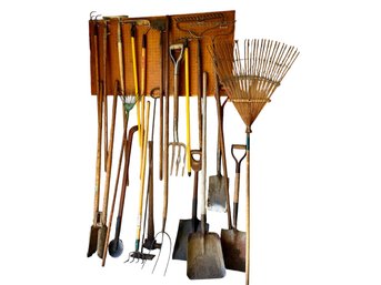 Assorted Vintage & Newer Yard Tools