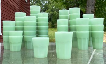 Tumblers And Water Glasses From Italy By Mepra - Green