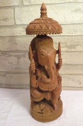 Carved Sandalwood Ganesha Hindu God