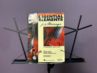 A Classic Music Stand & A Violin Book