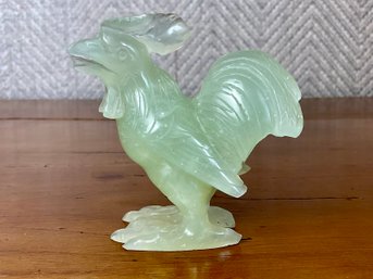 Small Carved Jade Rooster