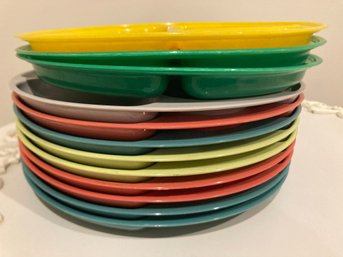 Melamine Gotham Ware Made In USA Sectional 9' Plates