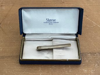 Shreve Crump Low Sterling Silver Tie Clip