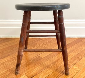 A Vintage Wood Stool