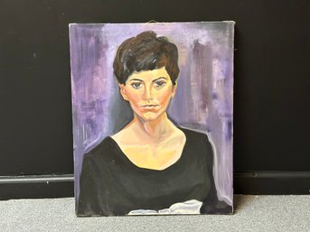 A Mid-Century Self-Portrait, Paint On Canvas