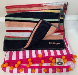 Large Missoni Towel  & New Towel By John Robshaw Tennille Home