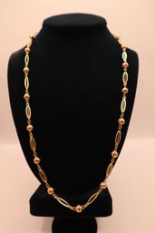 14K Yellow And Rose Gold Necklace Marked Aurafin (16.8 Grams)